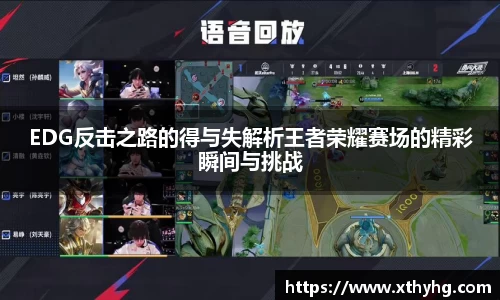 EDG反击之路的得与失解析王者荣耀赛场的精彩瞬间与挑战